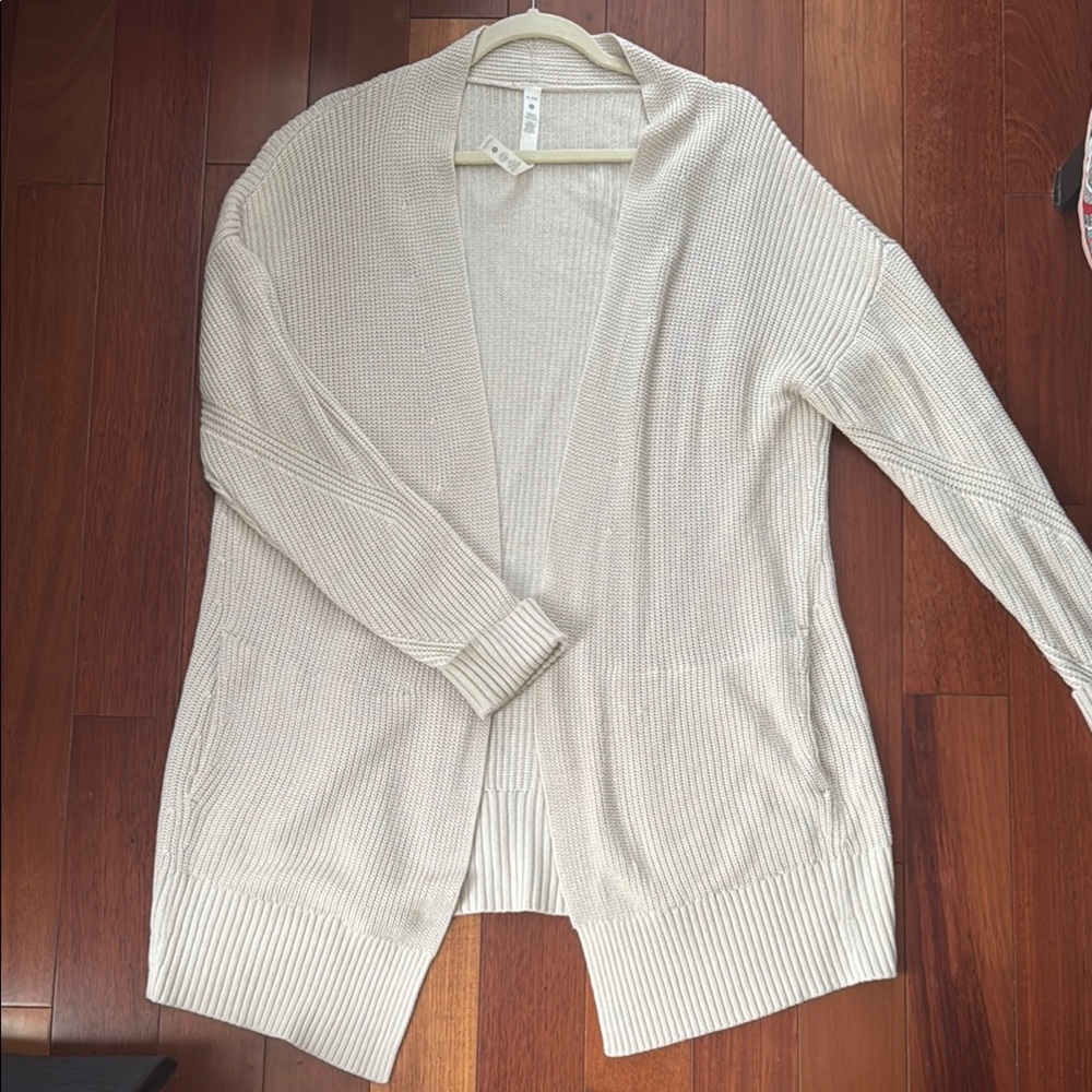 Lululemon Cream Open Cardigan xl/xxl